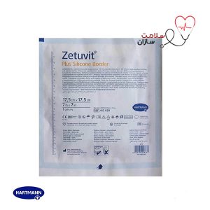 پانسمان فوق جاذب زتوویت پلاس سیلیکون بور در سایزzetuvit plus 17/5*17/5